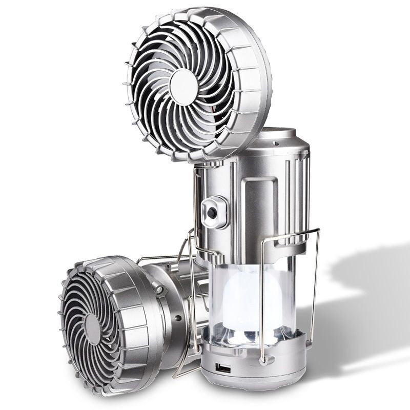 Waterproof Solar Fan: Portable Electric Fan for Camping, BBQ & Climbing