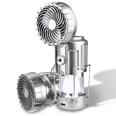 Waterproof Solar Fan: Portable Electric Fan for Camping, BBQ & Climbing