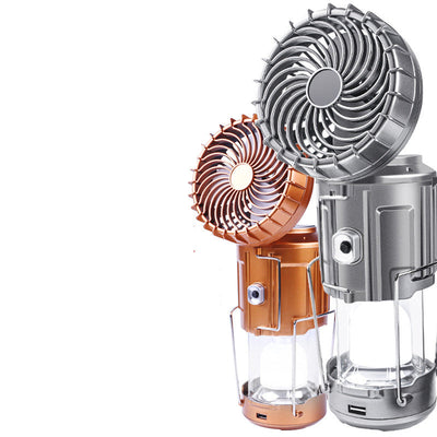 Waterproof Solar Fan: Portable Electric Fan for Camping, BBQ & Climbing