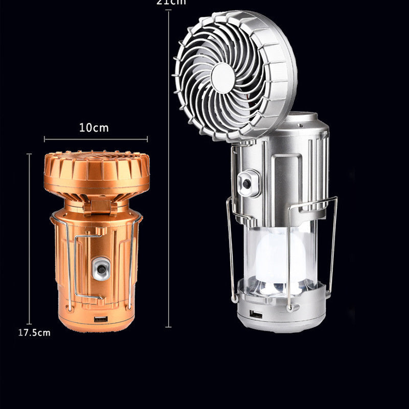 Waterproof Solar Fan: Portable Electric Fan for Camping, BBQ & Climbing