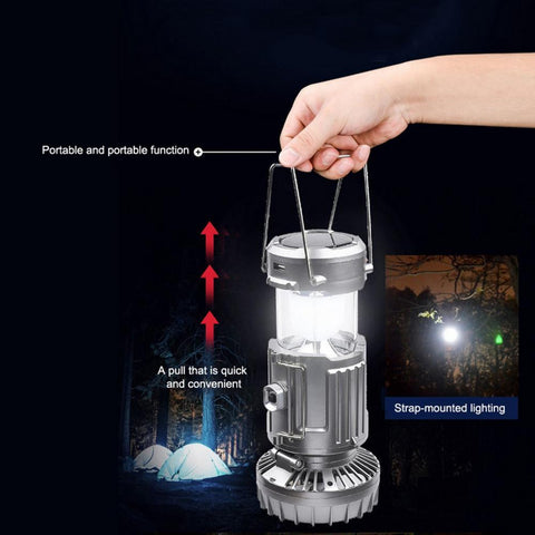 Waterproof Solar Fan: Portable Electric Fan for Camping, BBQ & Climbing