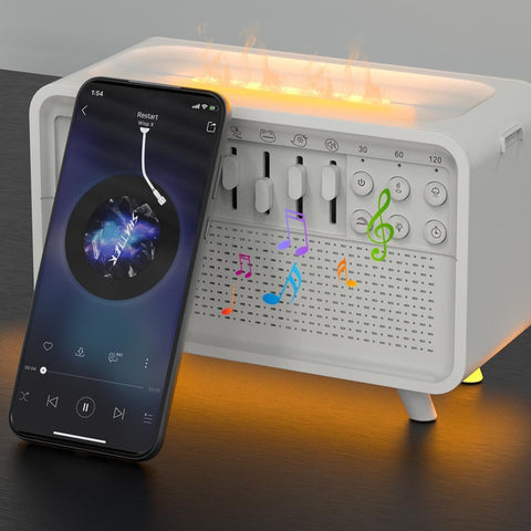 3-in-1 Bluetooth Speaker, White Noise, Night Light & Humidifier