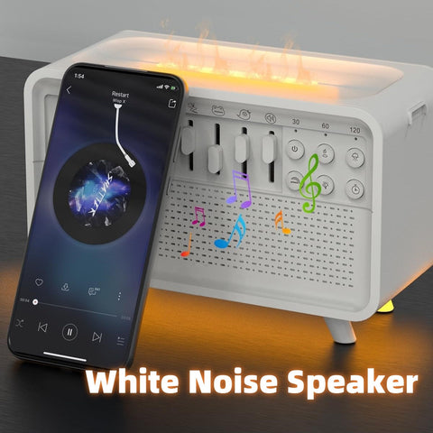 3-in-1 Bluetooth Speaker, White Noise, Night Light & Humidifier