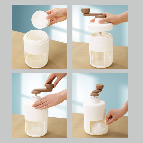 Manual Ice Shaver: Household Slushie Maker & Ice Crusher for Stalls