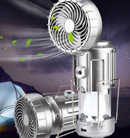 Waterproof Solar Fan: Portable Electric Fan for Camping, BBQ & Climbing