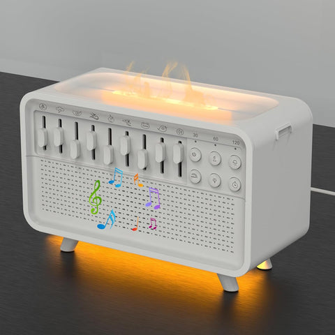3-in-1 Bluetooth Speaker, White Noise, Night Light & Humidifier